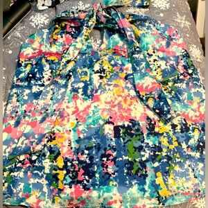 NWT - Meghan Los Angeles Sleeveless Multi Clr Blouse Size S  Orig $60  Sell $28